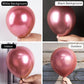 PartyWoo 12" Pink Metallic Balloons - 50 pcs, Rubber, Helium & Air Filled, Perfect for Birthday, Wedding, Anniversary Decorations