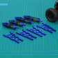 RCAWD Front Rear Aluminum Suspension Arms Shocks Absorber for 1/10 Traxxas Slash Rustler Hoss Stampede Bandit VXL 4x4 Hop-ups,Re