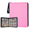 ULLTOON Portable 9-Pocket Trading Card Binder  Holds 1080 Cards with 60 Removable Sleeves Baseball Card Binder  Compact Card Album Organizer for Game & Sports Cards  Pink Color