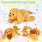 KMUYSL Puppy Stuffed Animals - Plush Mommy Dog with 4 Baby Puppies, Multicolor, Ideal Gift for Kids Ages 3-8