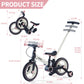 Jmmd Toddler Bike With Push Handle For Kids 18-60 Months, 6 In 1 Push Bike With Training Wheels & Pedals, Balance Bike For Boys And Girls With Brakes & Kickstand, Pink