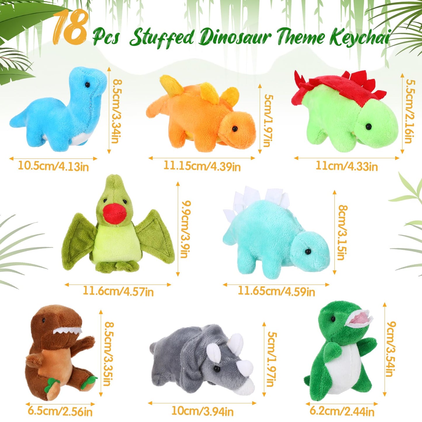 Spakon 88 Pcs Jungle Party Favors for Boys and Girls Includes 18 Sets Mini Stuffed Animals Plush Keychains Gift Box House Sticke