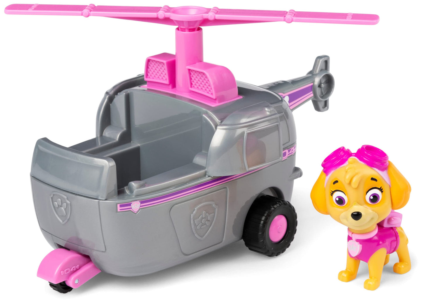 Paw Patrol, Skyes Helicopter Vehicle With Collectible Figure, For Kids Aged 3 And Up, Multicolor, (6061800)