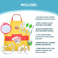 Curious Chef 25-Piece Kitchen Basics Kit For Kids, Includes Real Cooking And Baking Tools, Dishwasher Safe And Made With Bpa-Free Plastic