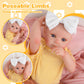 Jirachi Lifelike Reborn Baby Dolls, Real Life Full Body Newborn Baby Girl, 18 Inch Realistic Reborn Baby With Accessories For Girls Yellow