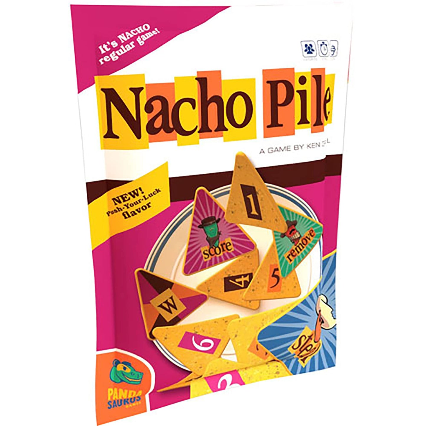 Nacho Pile Party Game | Fast-Paced Stacking Game | Push-Your-Luck Strategy Game | Fun Family Game For Kids And Adults | Ages 7+ | 2-4 Players | Average Playtime 20 Minutes | Made By Pandasaurus Games