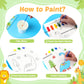 Paint With Water Coloring Book For Toddlers - 2 Pack Magic Mess Free Kids Watercolor Painting Activity Kit - Arts And Crafts For