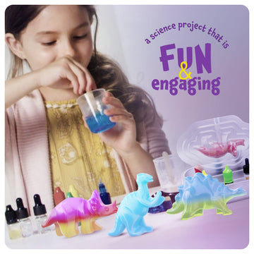 Dan&Darci Dino Soap Making Kit For Kids, Dinosaur Science Toys Kits, Easter Gifts For Kid All Ages, Diy Activities Craft - Art Crafts Gift Set For Boys And Girls Age 3 4 5 6 7 8 12 Year Old Boy