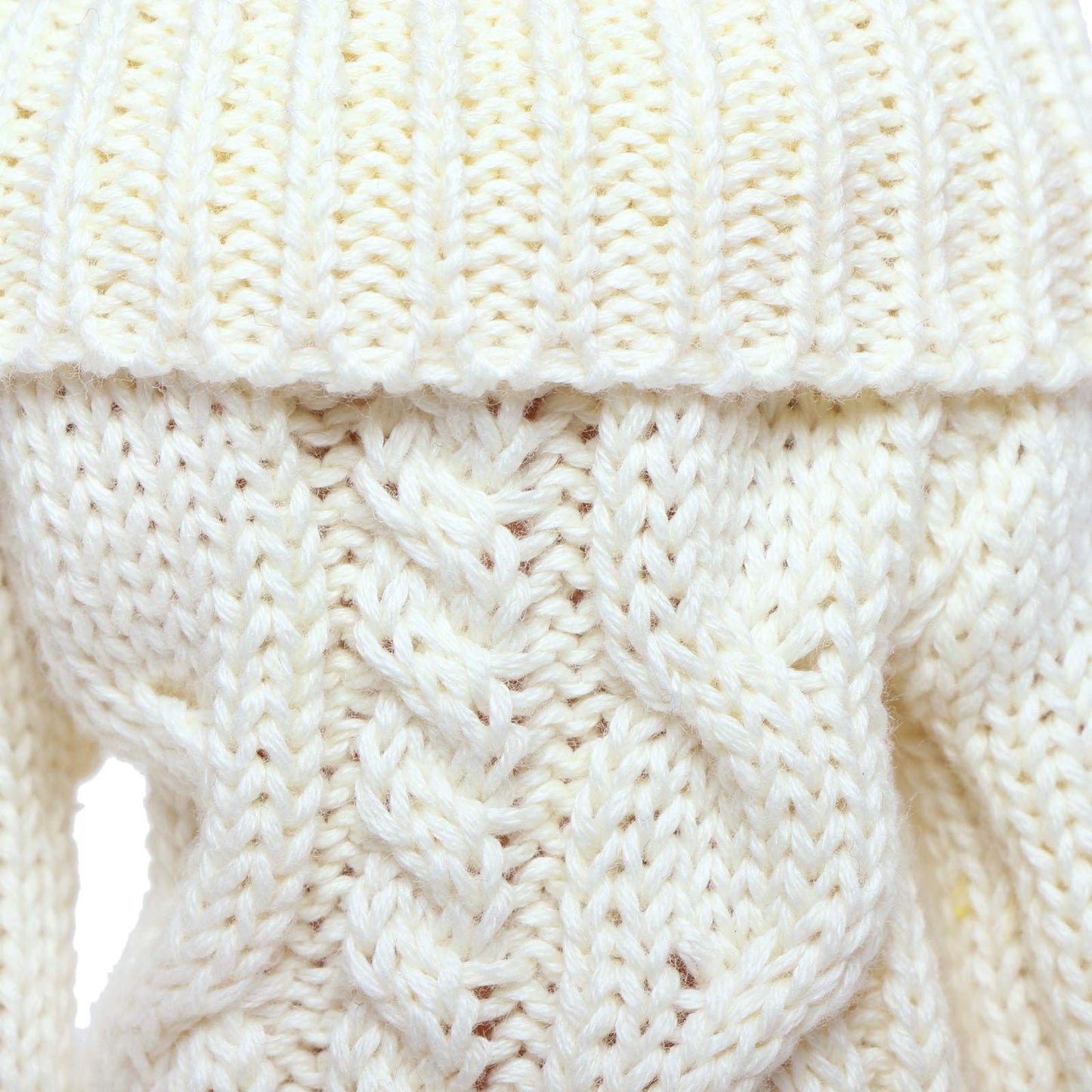 Bjdbus White Winter Turtleneck Sweater Clothes For 11.5 Inch Girl Doll Accessories