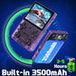 FINGEREVO K36 Handheld Game Console 3.5-in 640 * 480 IPS OCA Screen 3500mAh RK3326 Opensource System Purple Transparent