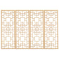 4Pcs Miniature Dollhouse Furniture, Chinese Style Wood Screen Model, Decorative Mini House Screen For Dollhouse Living Room, Ret