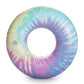 Funboy Giant Inflatable Tie Dye Tube Float, Donut Style Pool Float, Luxury Raft For Summer Pool Parties And Entertainment