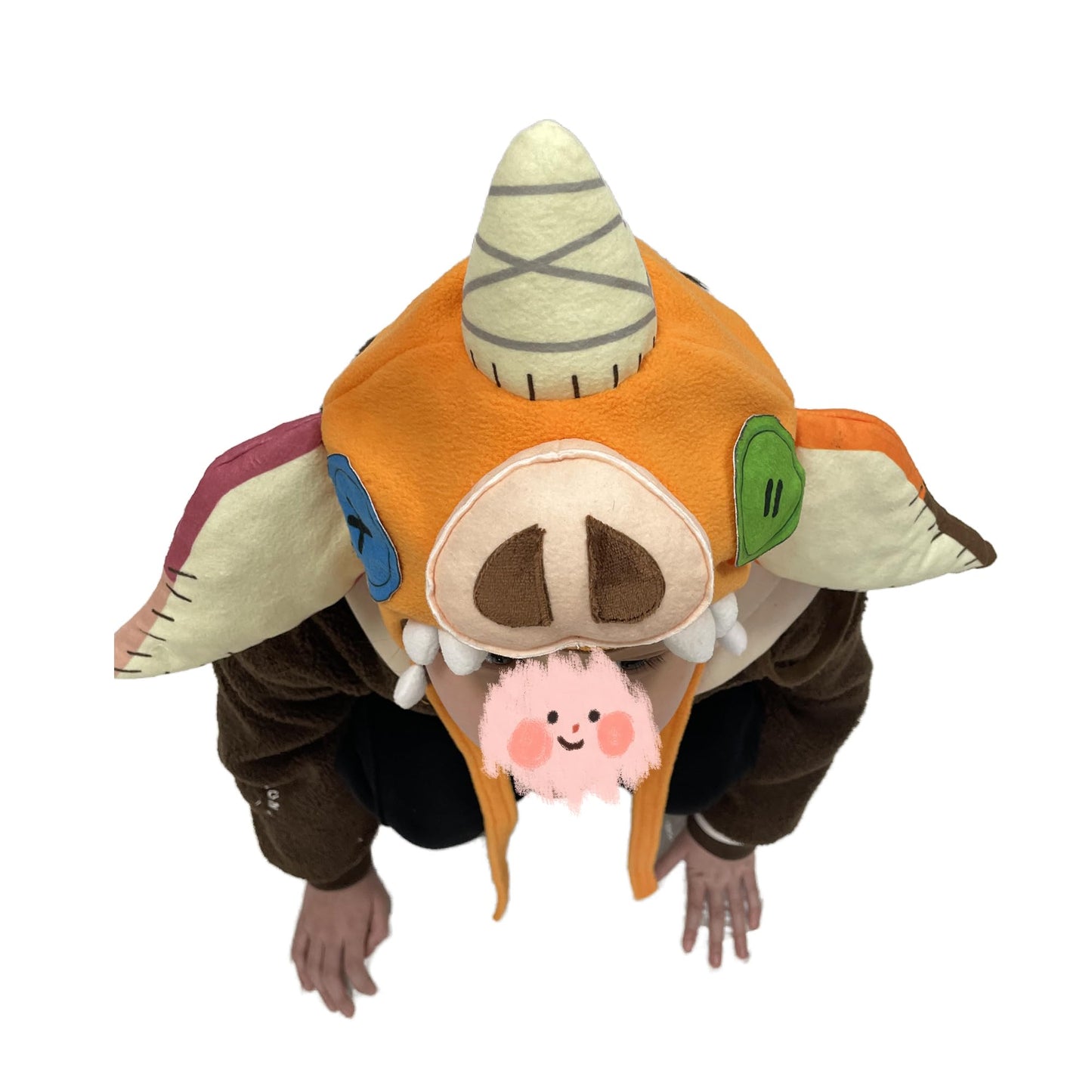 SLDFMV Halloween BOTW Kids Bokoblin Mask TOTK Link Pig Plush Hat Cosplay Prop Xmas Gift Cute Cartoon Toy Decorative Helmet