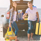 Frienda 6 Pieces Mesh Beach Tote Bag Portable Travel Mesh Bag Large Mesh Beach Bag Toy Organizer Storage Bag Away from Sand for