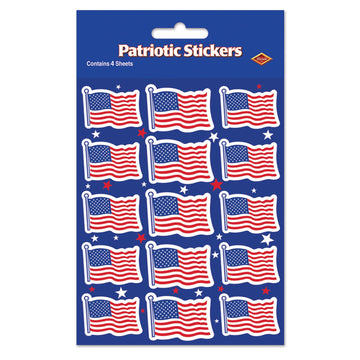 Beistle U S Flag Stickers