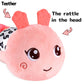 Turkids Montessori Infant Baby Musical Stuffed Animal Activity Soft Toys With Multi-Sensory Crinkle, Rattle And Textures For 0-3