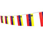 Venezuela Flag Venezuelans Flag,100Feet/76Pcs National Country World Pennant Flags Banner,Party Decorations Supplies For,Bar,Ind