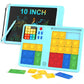Maliton 2 In 1 Super Slide Puzzle Games With Writing Tablet, 530+ Puzzle Challenges Brain Teaser For Kids/Teens, Learning Toys B