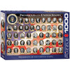 EuroGraphics US Presidents Box Puzzle, 1000 Pieces, Cardboard, Red, White, and Blue, Model 6000-1432