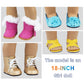 Ecore Fun 18 Inch Girl Doll Accessories Includes Random Style 9 Pairs Of Shoes Fit For 18 Inch Girl Doll Shoes Including Snow Boots, Leather Shoes, Sandals, Slipper