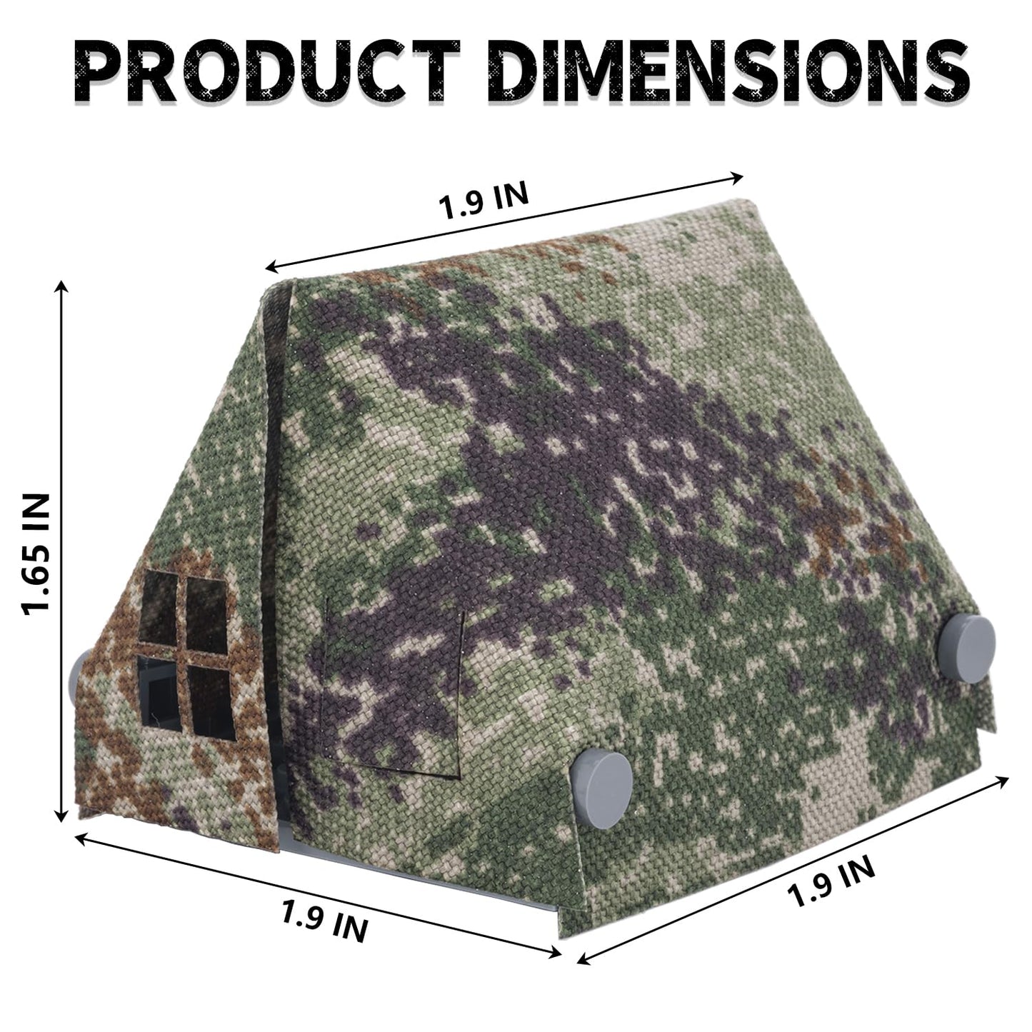HIMIRICH WW2 Military Tent Building Blocks Model  Military  Toys for Kids 3+ Years  Compatible with Mini Figure Brick Toy(Army Green)