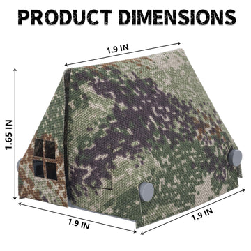 HIMIRICH WW2 Military Tent Building Blocks Model  Military  Toys for Kids 3+ Years  Compatible with Mini Figure Brick Toy(Army Green)