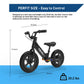 Hiboy BK1 Electric Bike for Kids Ages 3-5 Years Old, 24V 100W Electric Balance Bike with 12 inch Inflatable Tire and Adjustable