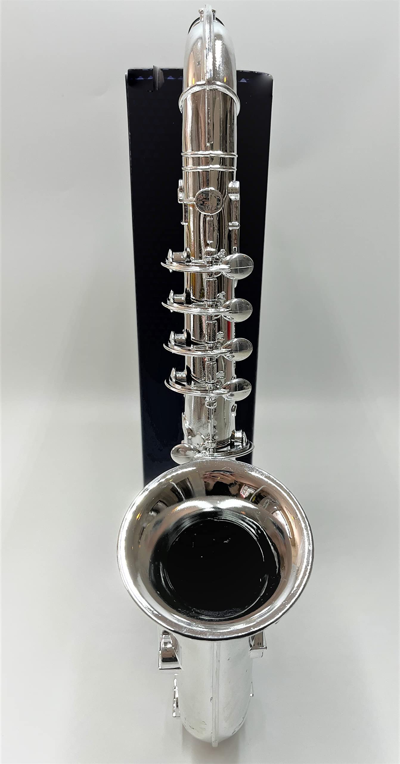 ksmtoys Toy Instruments Set - Trumpet, Saxophone, Clarinet, 16" Silver Plastic, Model 0123, Easy to Play, Perfect Pitch