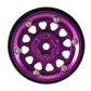 Injora 1.3'' Aluminium Beadlock Wheels For Trx4M Scx24 1/24 1/18 Rc Crawler Upgrade(Purple)