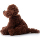The Petting Zoo Scruffy Dog Stuffed Animal, Gifts For Kids, Chocolate Brown Dog Plush Toy 10 Inches