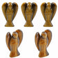 Rockcloud Healing Crystal Gemstone Carved Pocket Crystal Guardian Angel Figurines 1.5 Inch