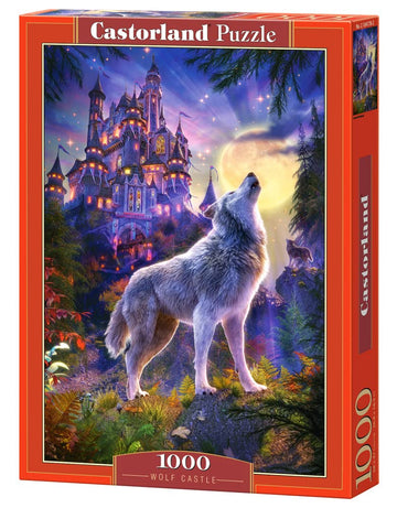 CASTORLAND 1000 Piece Jigsaw Puzzle  Wolf Castle  Fantasy Puzzle  Castle at Night  mature-themed Puzzle  Castorland C-104178-2