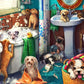Vermont Christmas Company Puppies In The Bath Jigsaw Puzzle - 100 Piece Puppies Puzzle - Large Puppy Jigsaw Puzzle Made From Thick Durable Puzzle Board - Puppy Puzzles For Kids & Adults (19' X 13')