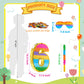 MUWOOB Rainbow Number 6 Pinata for 6th Birthday Party Decorations, Fiesta, Kids Anniversary Celebration, Birthday Pinata with St