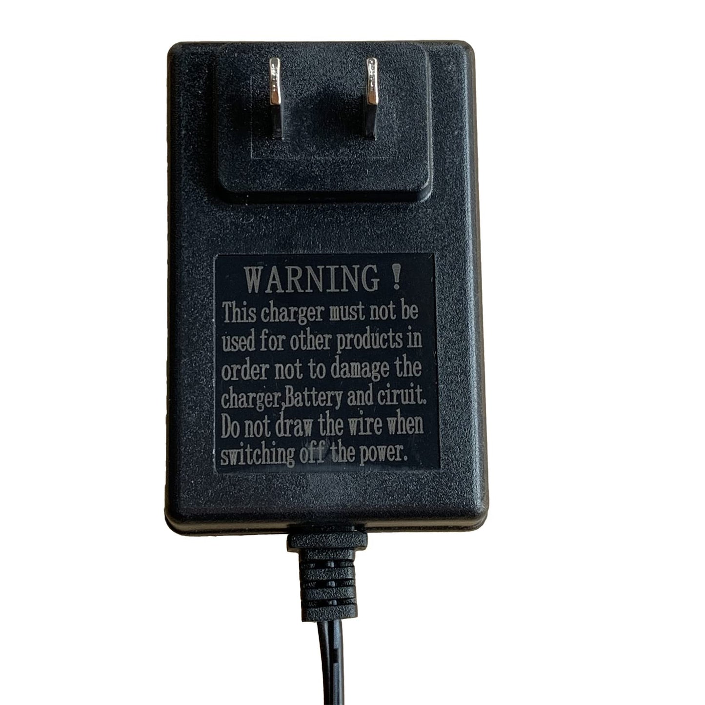 FULIHUAPOW 12V 0.9A Battery Charger for Kids Ride On Cars, SL12-07-02, Black Power Adapter with Square Plug