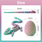 FYEFKJSA 3D Printed Dragon Eggs with Dragon Inside - 12Inch Articulated Fidget 3D Printed Animals  Interesting Decorative Gift  Easter Basket Essentials Stuffers (Random Mist Forest)