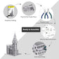 Piececool 3D Puzzles For Adults Metal Big Ben Model Kit, The Clock Tower London Architecture Building Kit, Stem Toys For Teens B