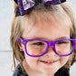 Matcheck 20 Pack Kids Costume Frame Glasses NO LENS Ultralight Square Neon Color Party Favors for Boys Girls Daily Outfit Access