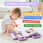 Jollybaby Quiet Book For Kids, Toddler Travel Toys Felt Busy Book Preschool Learning Montessori Toddler Quiet Book 10 Page Activity Book For 2 3 4 Year Old Girls(Purple)