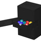 Ultimate Guard Twin Flip'N'Tray 160+, Deck Case For 160 Double-Sleeved Tcg Cards + Dice Tray, Black, Independent Magnetic Closur