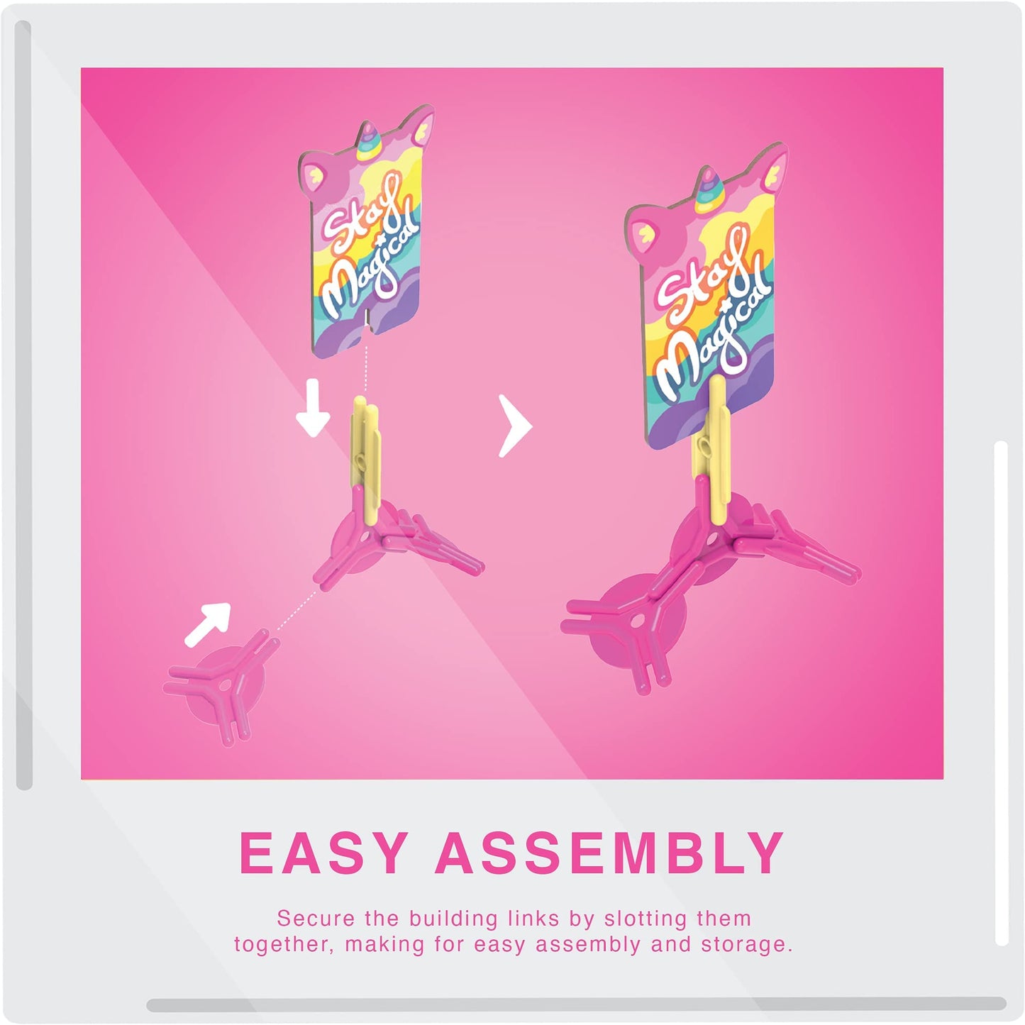 PINXIES Unicorn Ice Cream Truck Play Set | 3D Puzzle Toy for Kids | Colorful Plastic & Cardboard | STEM Toys Ages 6-7+