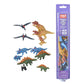 Wild Republic Dinosaur Family Animal Figurines Tube  Dinosaur Toys  TRex  Triceratops  Stegosaurus and Pteranodon Dinosaur Families Collection