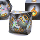 Dungeons and Dragons Liquid Core Dice Set D&D, polyhedron DND resin dice set, used for role-playing dice Magic Pathfinder game D