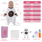 Vollence 17 Inch Full Silicone Baby Doll,Not Vinyl Material Dolls,Eyes Open Realistic Reborn Baby Doll,Real Baby Doll,Lifelike Baby Dolls - Girl