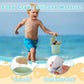 9Pcs Silicone Sand Toys for Baby with Portable Beach Bag - Kids Beach Set with Beach Toy Molds Shovel Bucket Set - Sand Toys Tod
