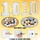 4Ft Light Up Numbers 10 Mosaic Numbers Marquee Frame For 10Th Birthday Party Large Cardboard With Light Bulbs Pre-Cut Kit Giant Cut-Out Thick Foam Board Sign Diy Boys Girls Decorations Anniversary