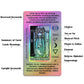 Smoostart Pink Tarot Cards For Beginners With Meanings On Them, Surface Laser Cards Holographic Tarot With Guide Book, Tarot Cards Deck With Keywords