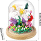 Rsdhfly Creative Bonsai Flower Bouquet Building Kit,Flower Botanical Collection Construction Building Toy,Building Blocks Set For Adults And Kids (Lily Bonsai Flower)