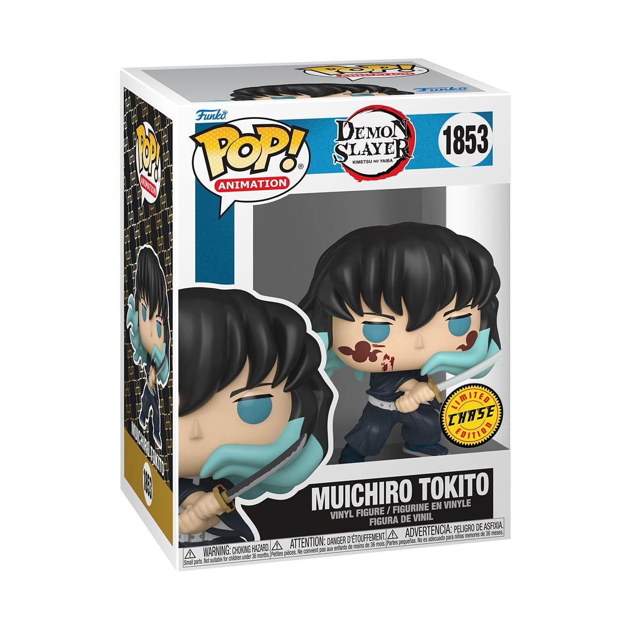 Funko POP Animation: DS - Muichiro - (Attack) - 1/6 Odds for Rare Chase Variant - Demon Slayer - Collectable Vinyl Figure - Gift Idea - Official Merchandise - for Kids & mature-themeds - Anime Fans