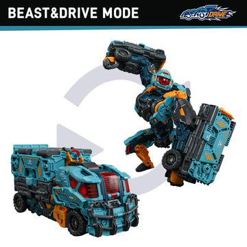 52Toys Beastdrive Bd-13 Cyclops Deformation Toys Action Figure, Converting Toys In Vehicle And Beast, Perfect Birthday Party Gif